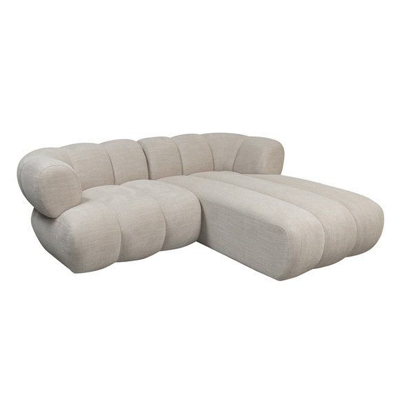 Pole to Pole New York 2,5-zits Rechter Lounge Beige, Huis en Inrichting, Banken | Bankstellen, Overige materialen, Verzenden, Hoekbank