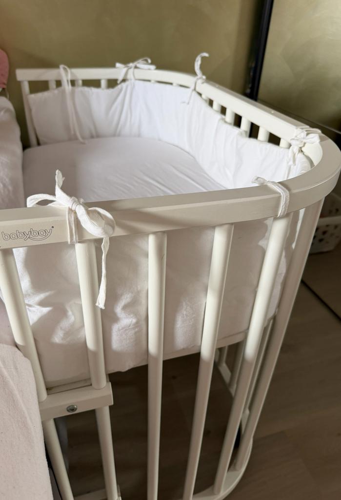 Baby bay cosleeper wit, Kinderen en Baby's, Traphekjes, Ophalen, Zo goed als nieuw, Klemhekje, Metaal of IJzer