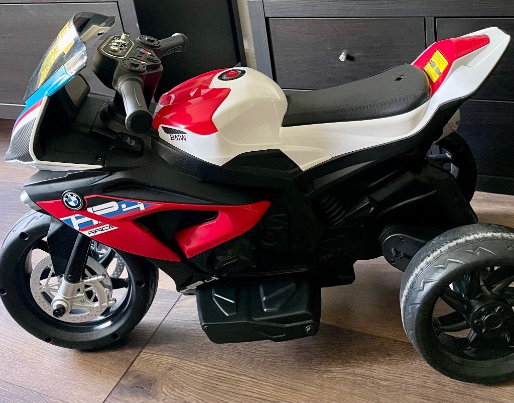 Elektrische kindermotor mini BMW HP4 12V, Zo goed als nieuw