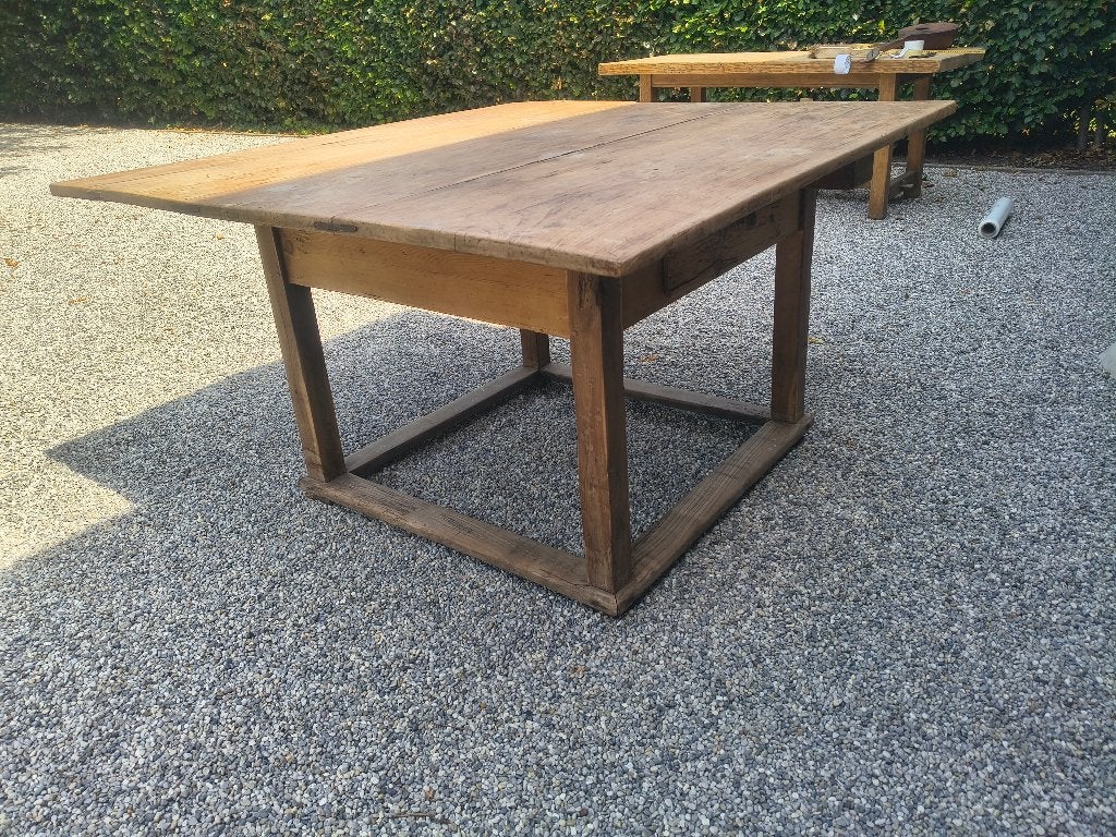 Antieke fruithouten tafel / betaaltafel / eetafel, Antiek en Kunst, Antiek | Meubels | Tafels, Ophalen