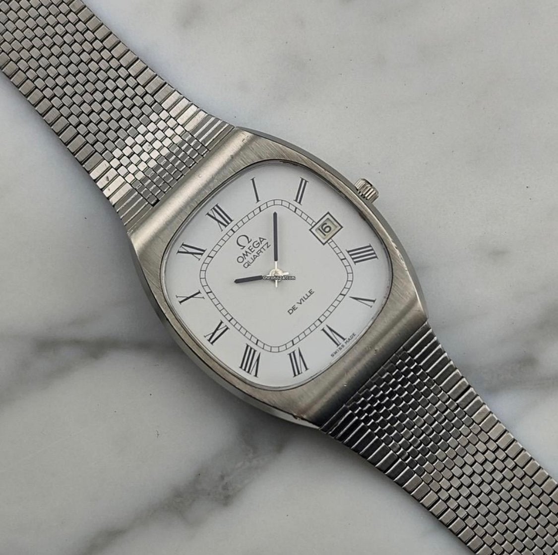 Omega De Ville Quartz *Broken Movement*, Ophalen of Verzenden, Staal, Omega, 1960 of later