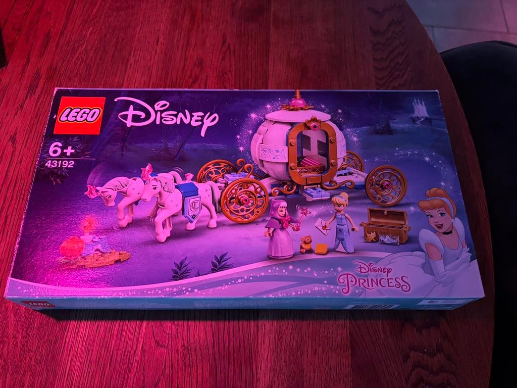 LEGO Disney Princess Assepoesters Koninklijke Koets - 43192, Lego, Ophalen of Verzenden, Zo goed als nieuw, Compleet