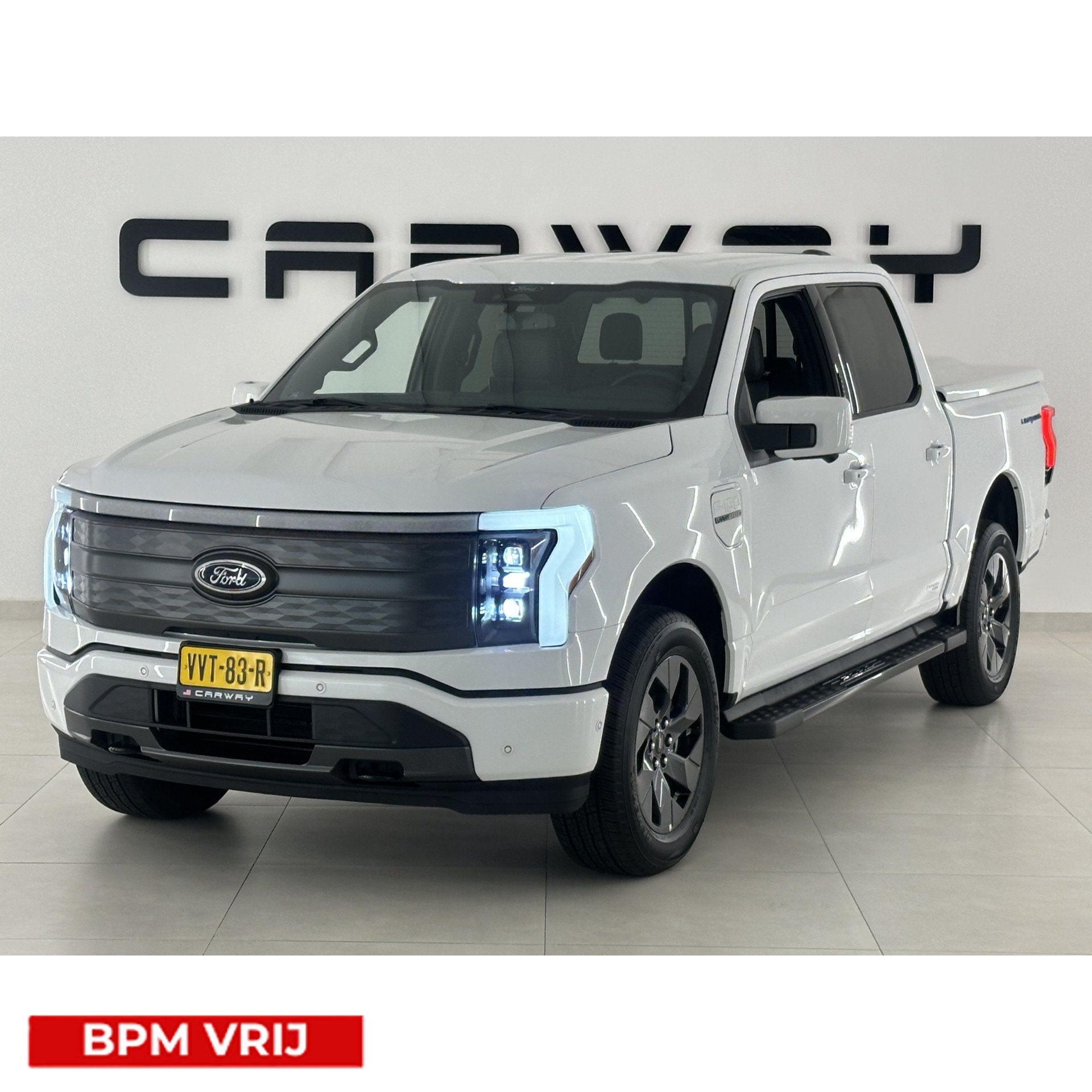 Ford USA F-150 LIGHTNING Lariat (bj 2023), Auto's, Automaat, Gebruikt, F-150, Wit