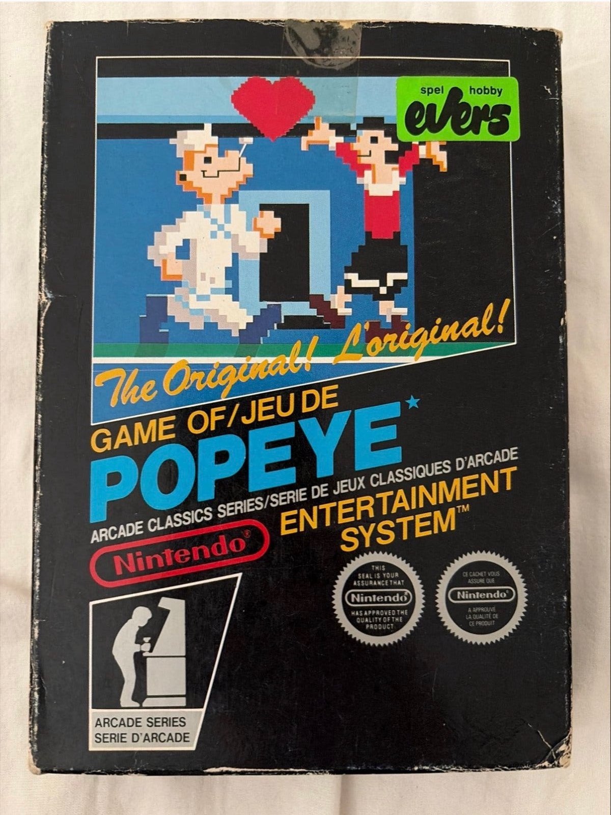 Popeye NES Game - Compleet met doos en handleiding, Gebruikt, 1 speler, Eén computer, Ophalen of Verzenden