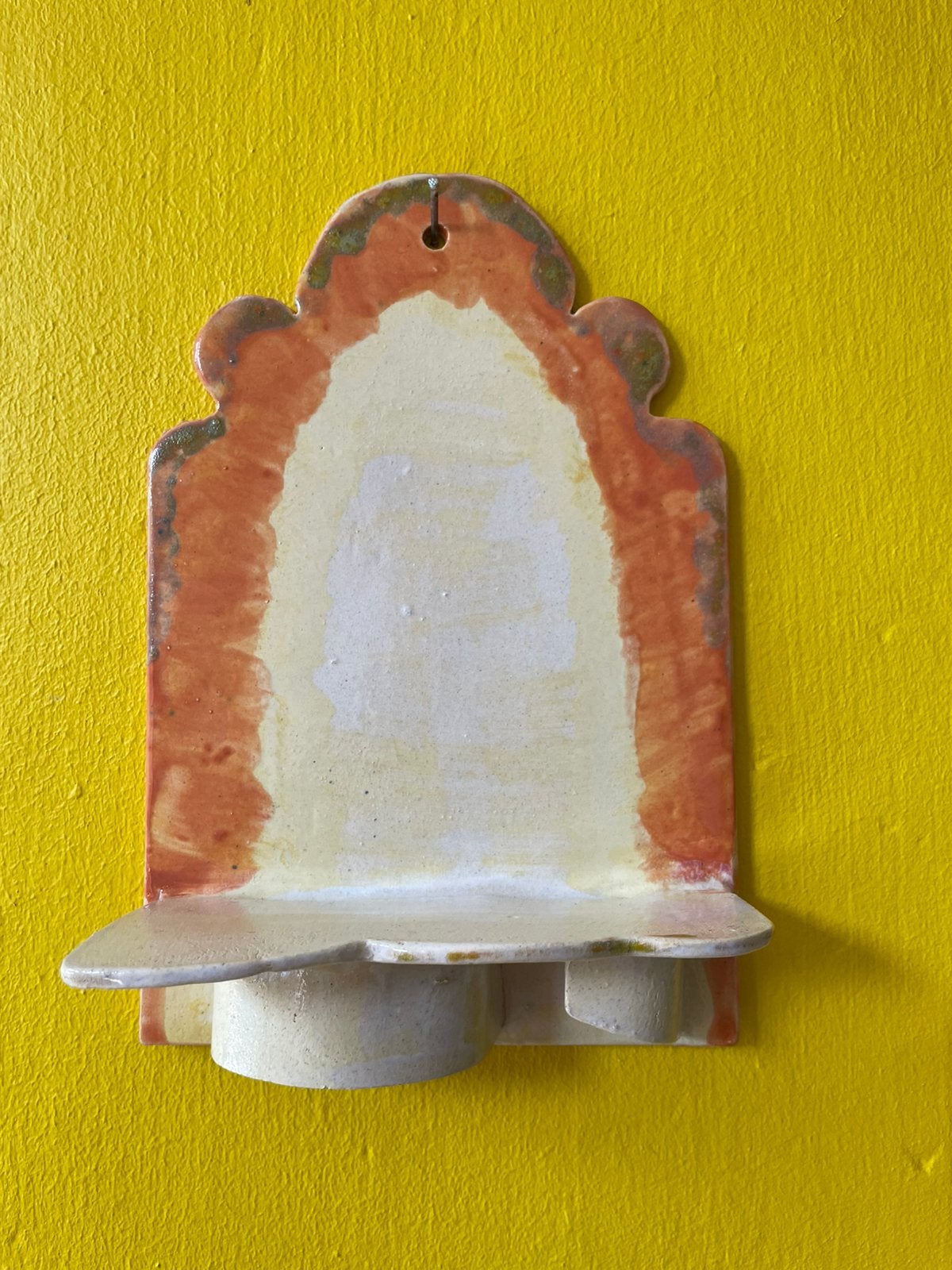Wandaltaartje keramiek, Ophalen of Verzenden, Nieuw, Oranje