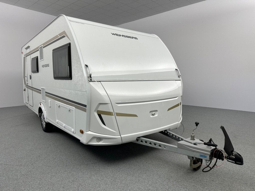 Weinsberg CaraOne 480 QDK Stapelbed Mover, Caravans en Kamperen, Caravans, Overige merken, Hordeur, Bedrijf, Treinzit