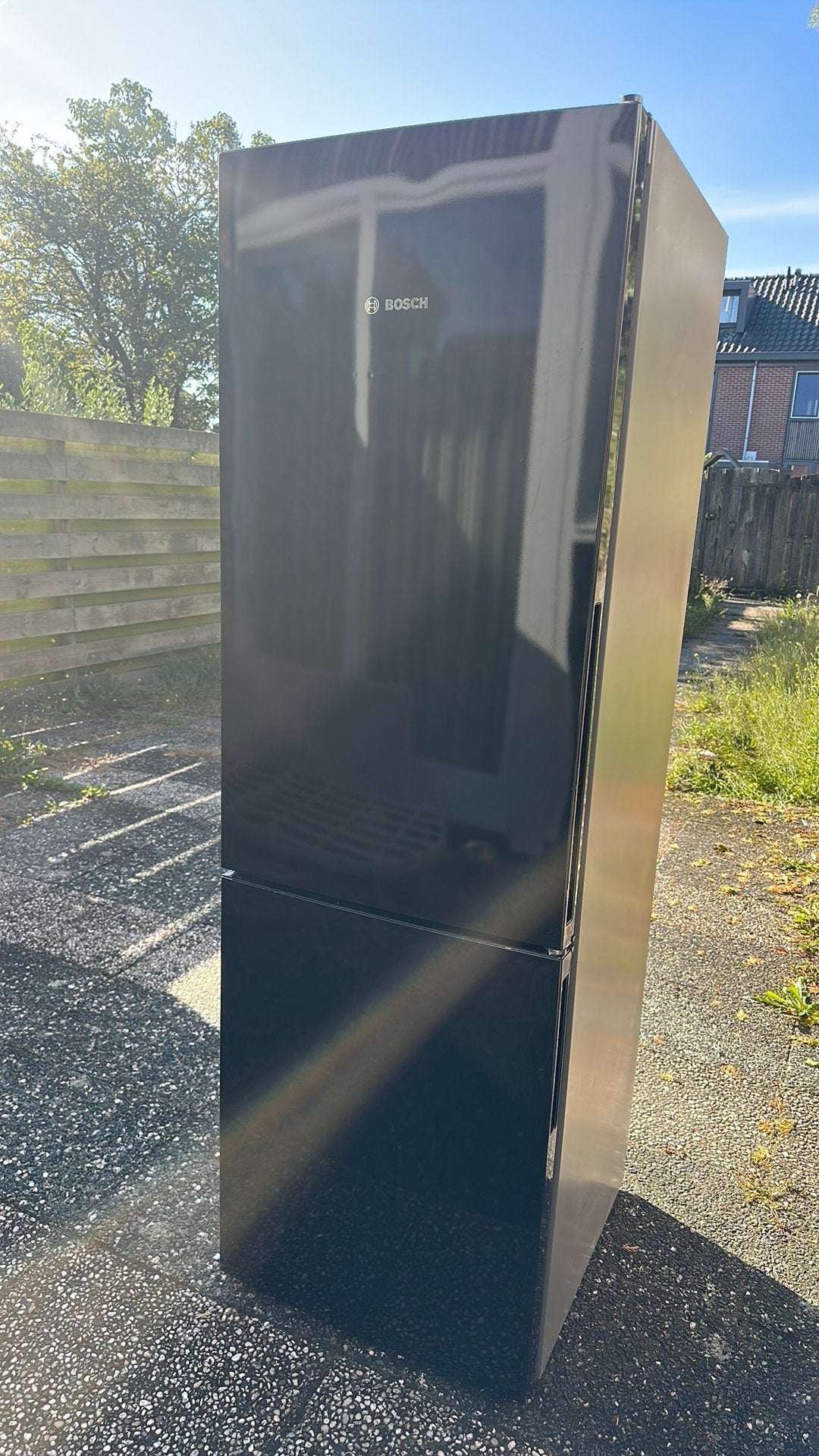 Zwart  koelkasst Bosch KGV36VB32S Koel-vriescombinatie