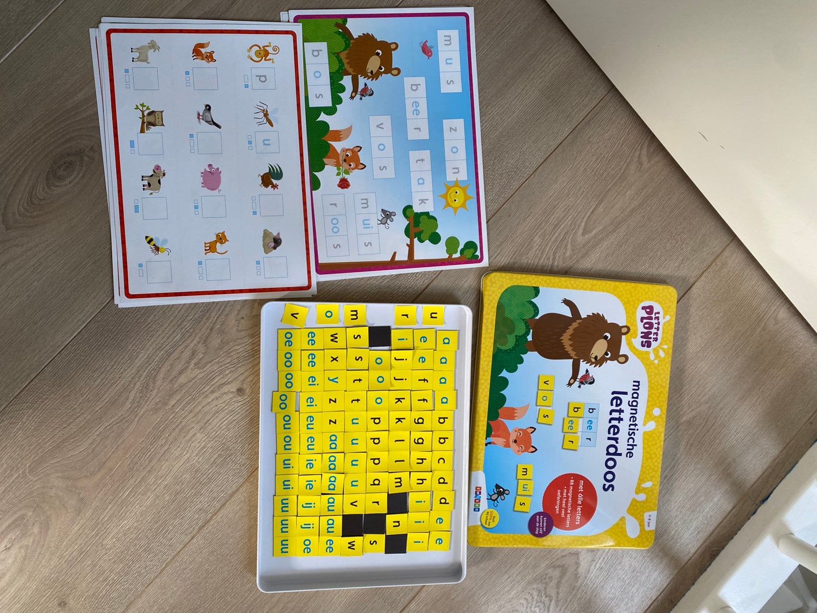Letterplons magnetische letterdoos Zwijsen, Ophalen of Verzenden, Zo goed als nieuw