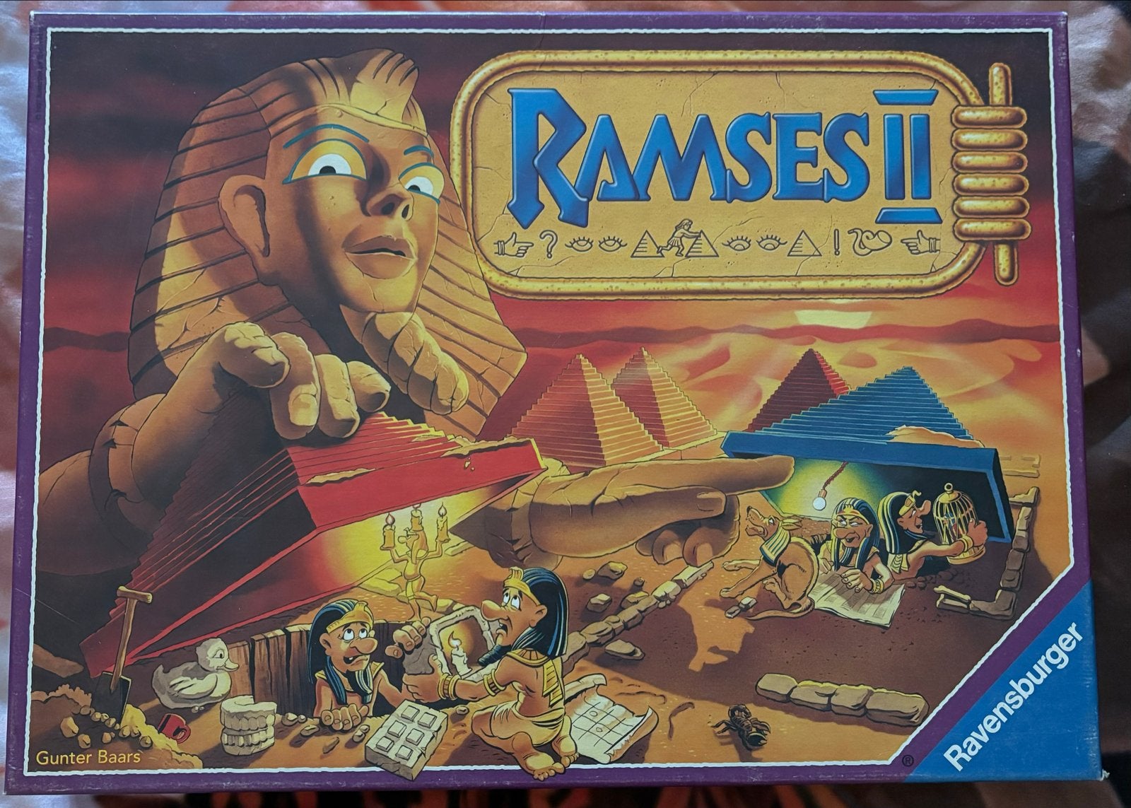 Ramses II Bordspel - Ravensburger, Hobby en Vrije tijd, Gezelschapsspellen | Bordspellen, Zo goed als nieuw, Drie of vier spelers