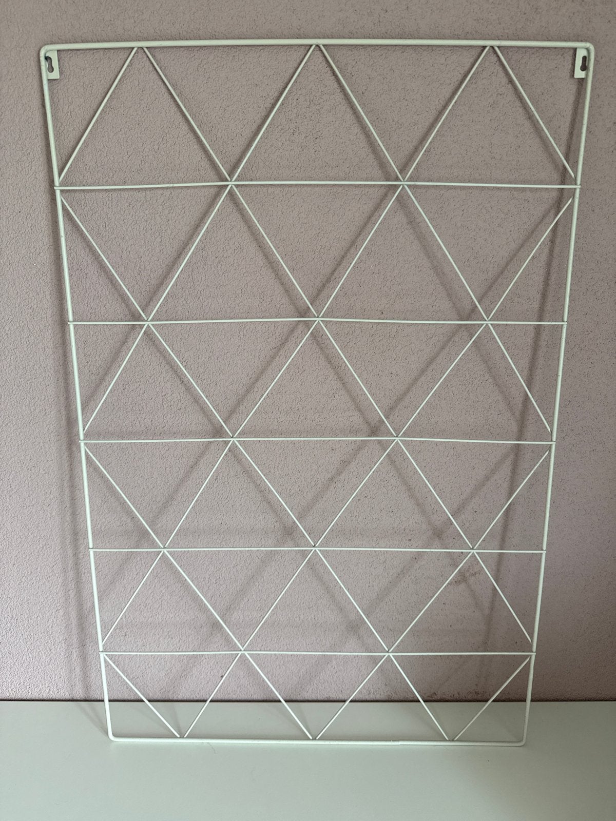 Wit metalen rekje 75x50 cm - Modern wanddecoratie, Ophalen, Metaal, Gebruikt, Wandhanger