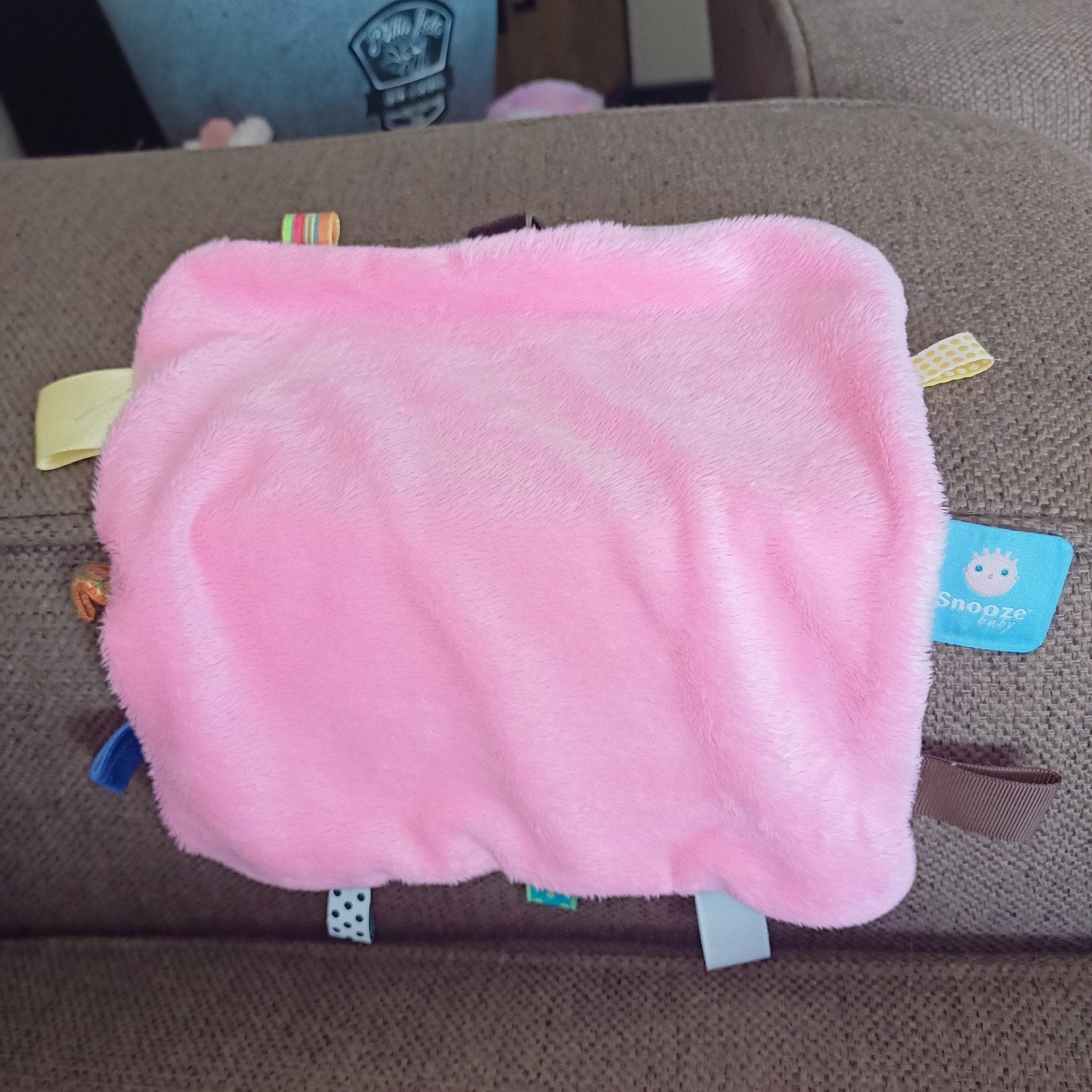Snooze baby roze labeldoekje, kroeldoek., Kinderen en Baby's, Speelgoed | Knuffels en Pluche, Overige merken, Ophalen of Verzenden