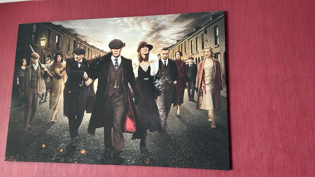 Stoer Peaky Blinders Schilderij - Canvas Print, Antiek en Kunst, Ophalen