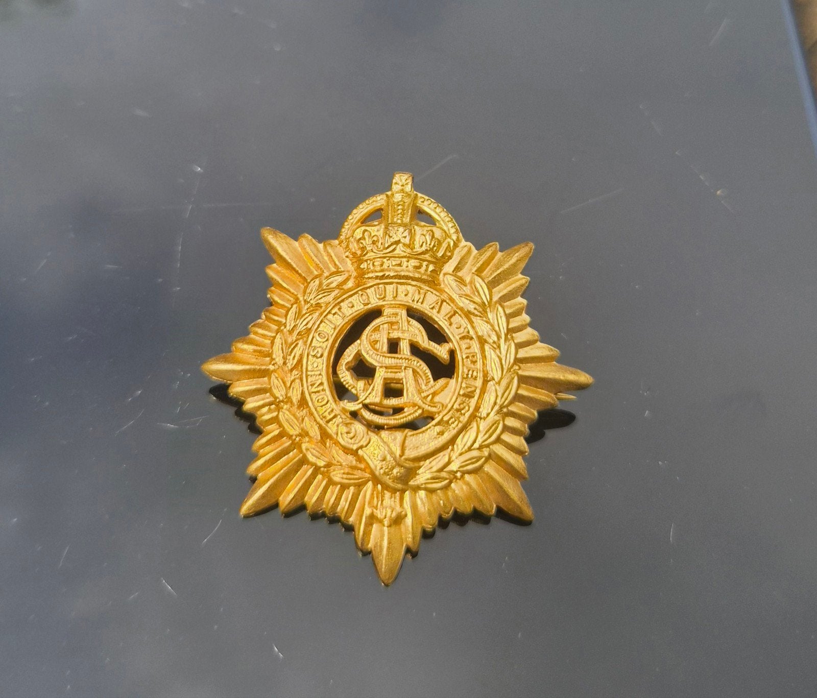 ASC badge ww2, Verzamelen, Ophalen of Verzenden, Landmacht, Engeland, Embleem of Badge