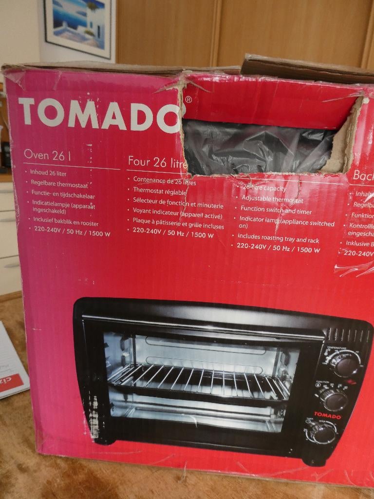 Tomado bak en grill oven, Ophalen, Minder dan 45 cm, Gebruikt, Oven met grill