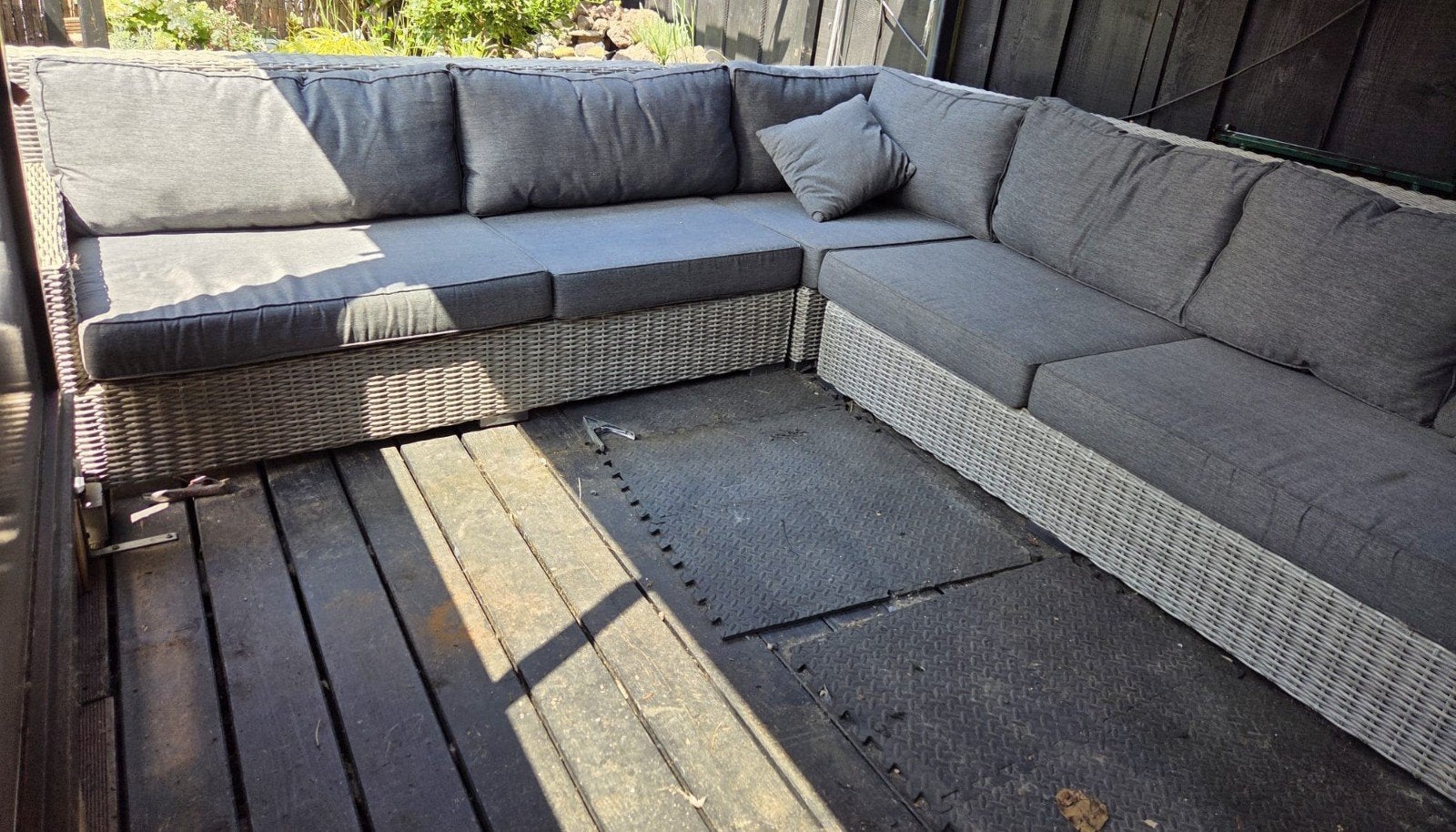 Loungeset hoekbank 2.50/2.50, Ophalen