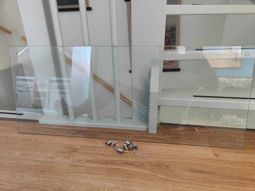Glazen Spatscherm 100x40 cm voor Keuken/Badkamer, Ophalen