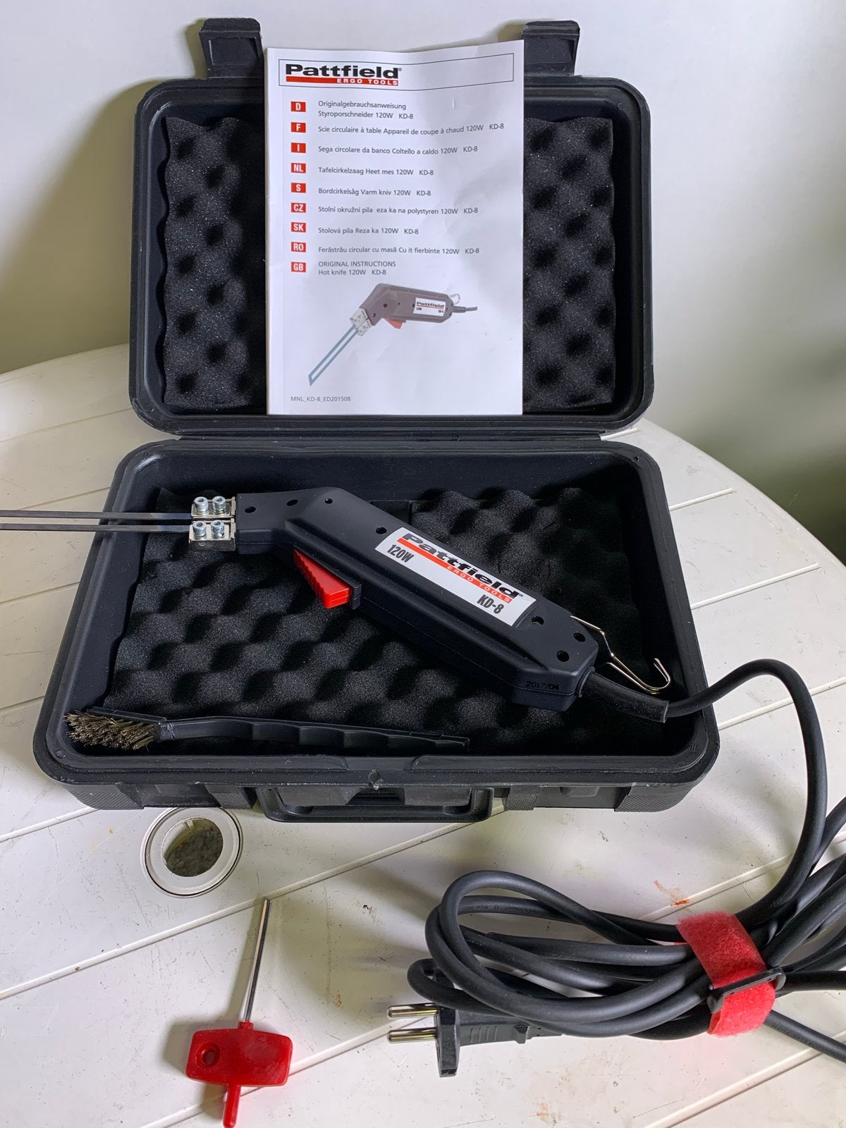 Pattfield KD-8 Hete Draad Snijder 120W - Zo goed als nieuw, Minder dan 30 mm, Overige typen, 600 tot 1200 watt, Ophalen of Verzenden