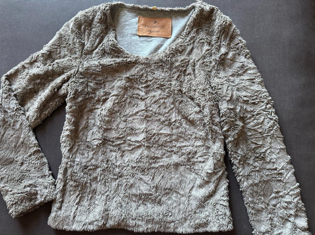 Goosecraft Faux Fur Trui - Maat M, Ophalen of Verzenden, Gedragen, Maat 38/40 (M), Grijs