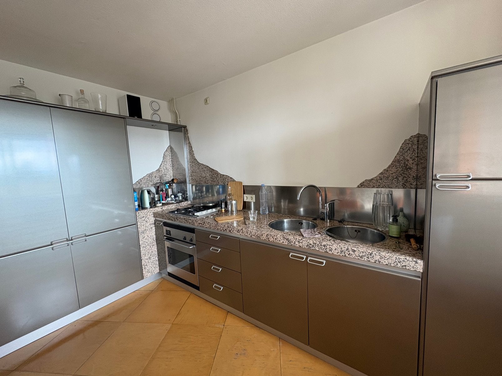 Solide Siematic keuken, Huis en Inrichting, Keuken | Complete keukens, Ophalen, Gebruikt, Bruin, Hoekkeuken