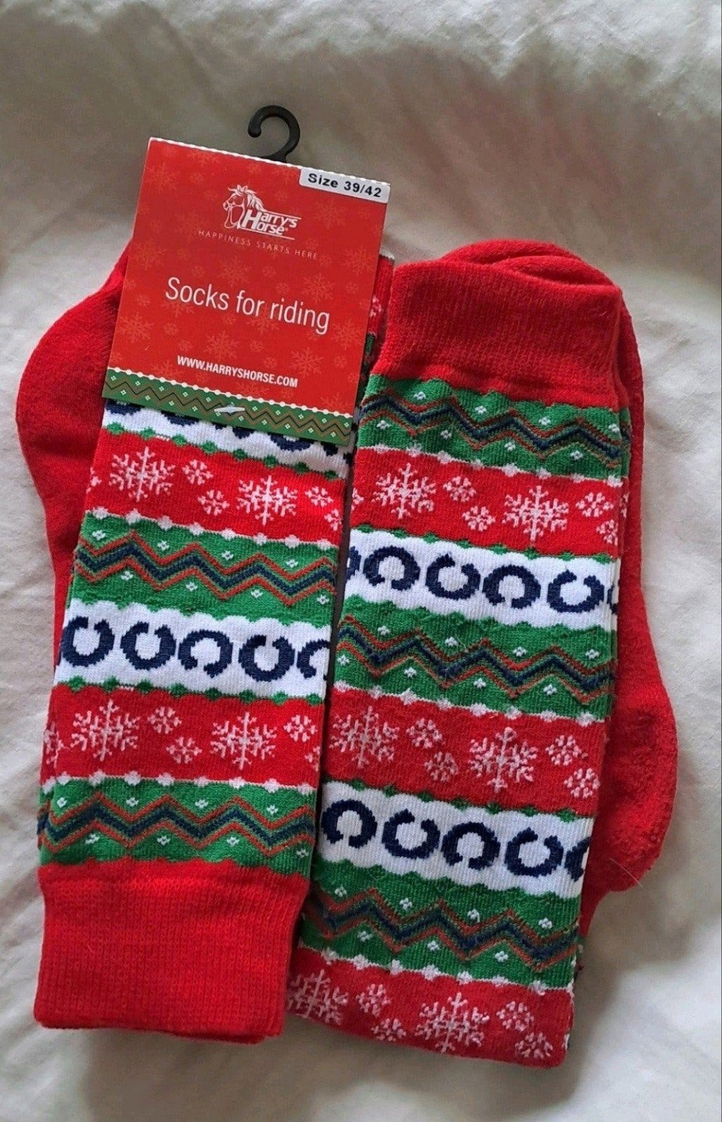 🌲Harry's Horse paardrij-kerstsokken. Nieuw 🌲, Dieren en Toebehoren, Rood, Sneldrogend, Nieuw, XL