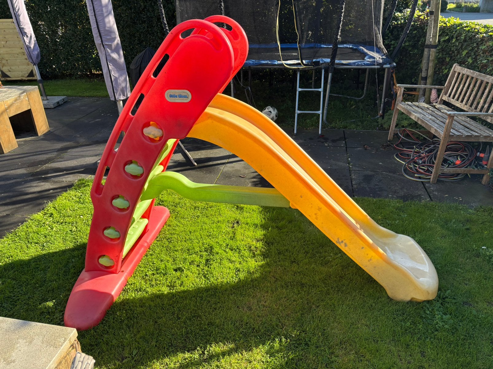 Little tikes glijbaan groen/rood 180 cm, Ophalen, Glijbaan