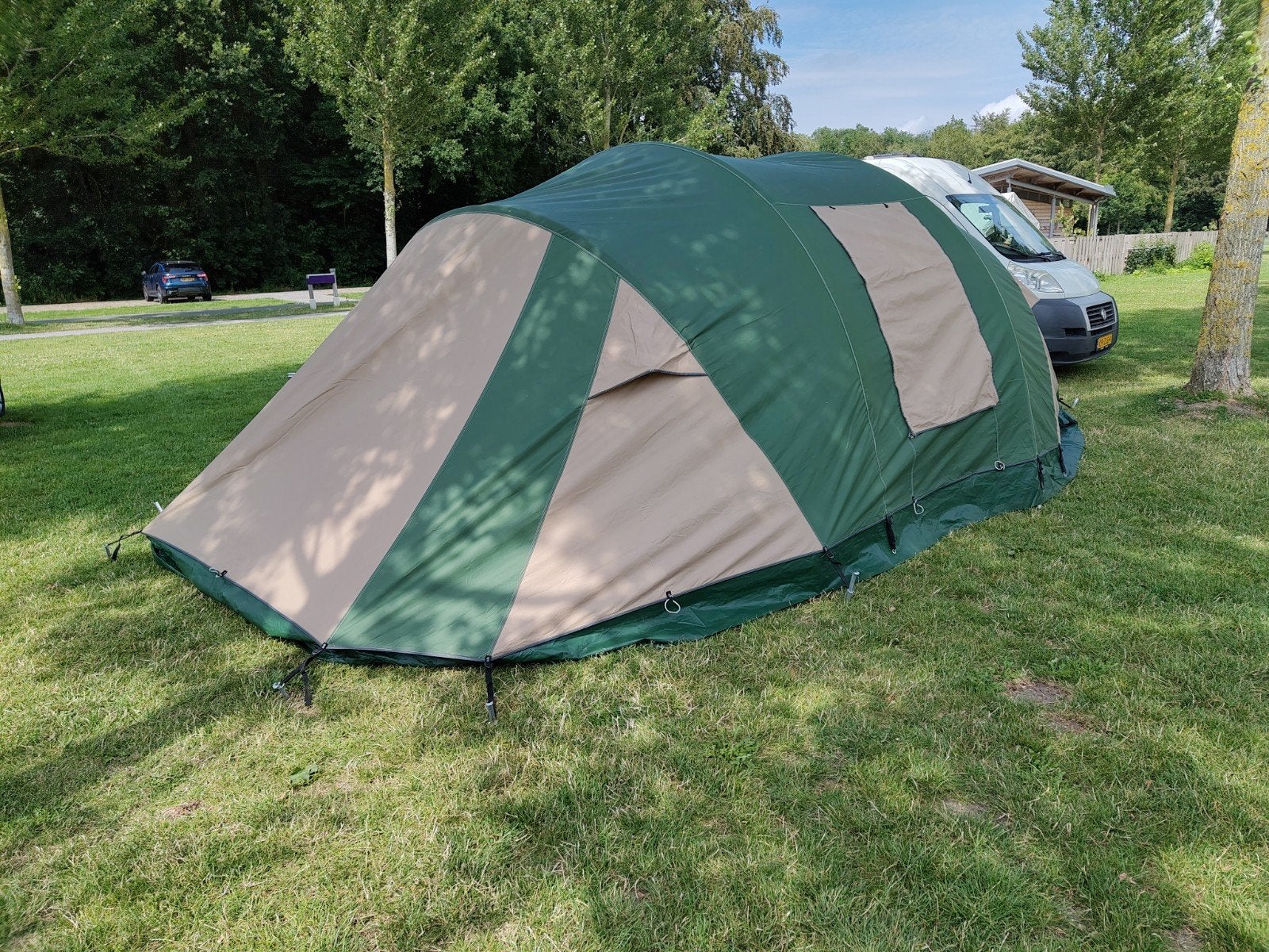 Falco Steenarend tent met extra luifel, Caravans en Kamperen, Tenten, Ophalen, Gebruikt, Tot en met 4