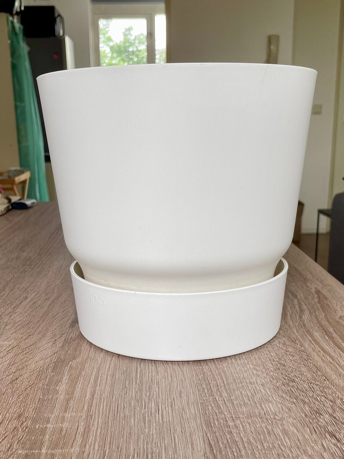 Elho watergevende bloempot wit, Kunststof, Minder dan 30 cm, Rond, Ophalen of Verzenden