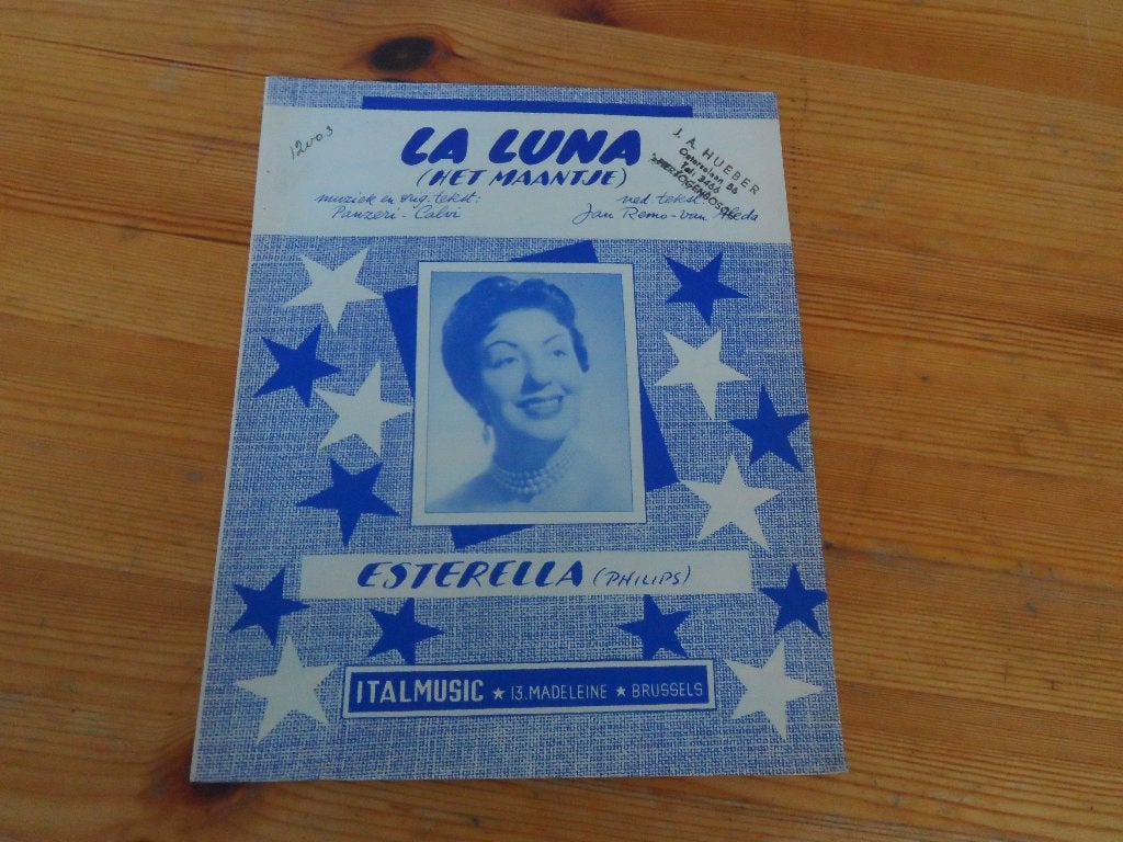 La luna - het maantje - panzeri / calvi - esterella, Gebruikt, Gitaar, Ophalen of Verzenden, Artiest of Componist