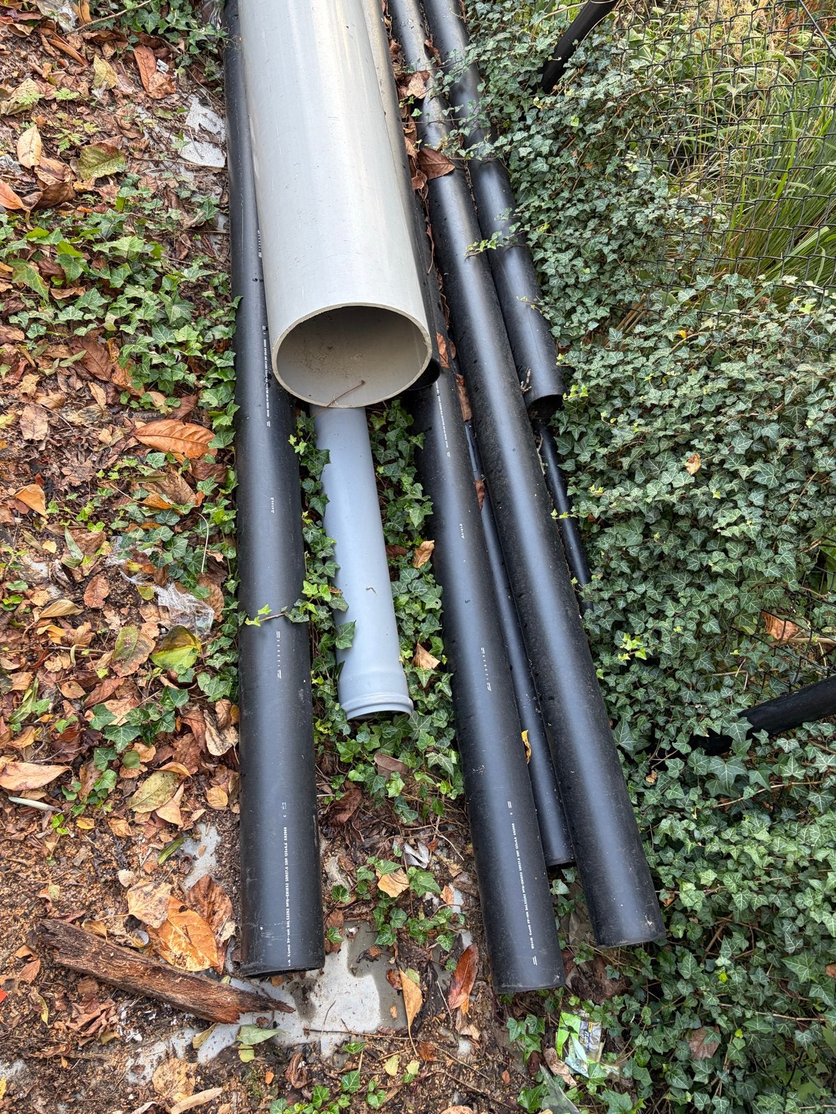 Diverse PVC buizen voor afvoer of andere toepassingen, Afvoer, Gebruikt, Pvc, 80 mm of meer