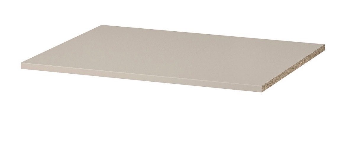 IKEA 6 KOMPLEMENT planken - grijsbeige (licht beschadigd), Ophalen, Gebruikt