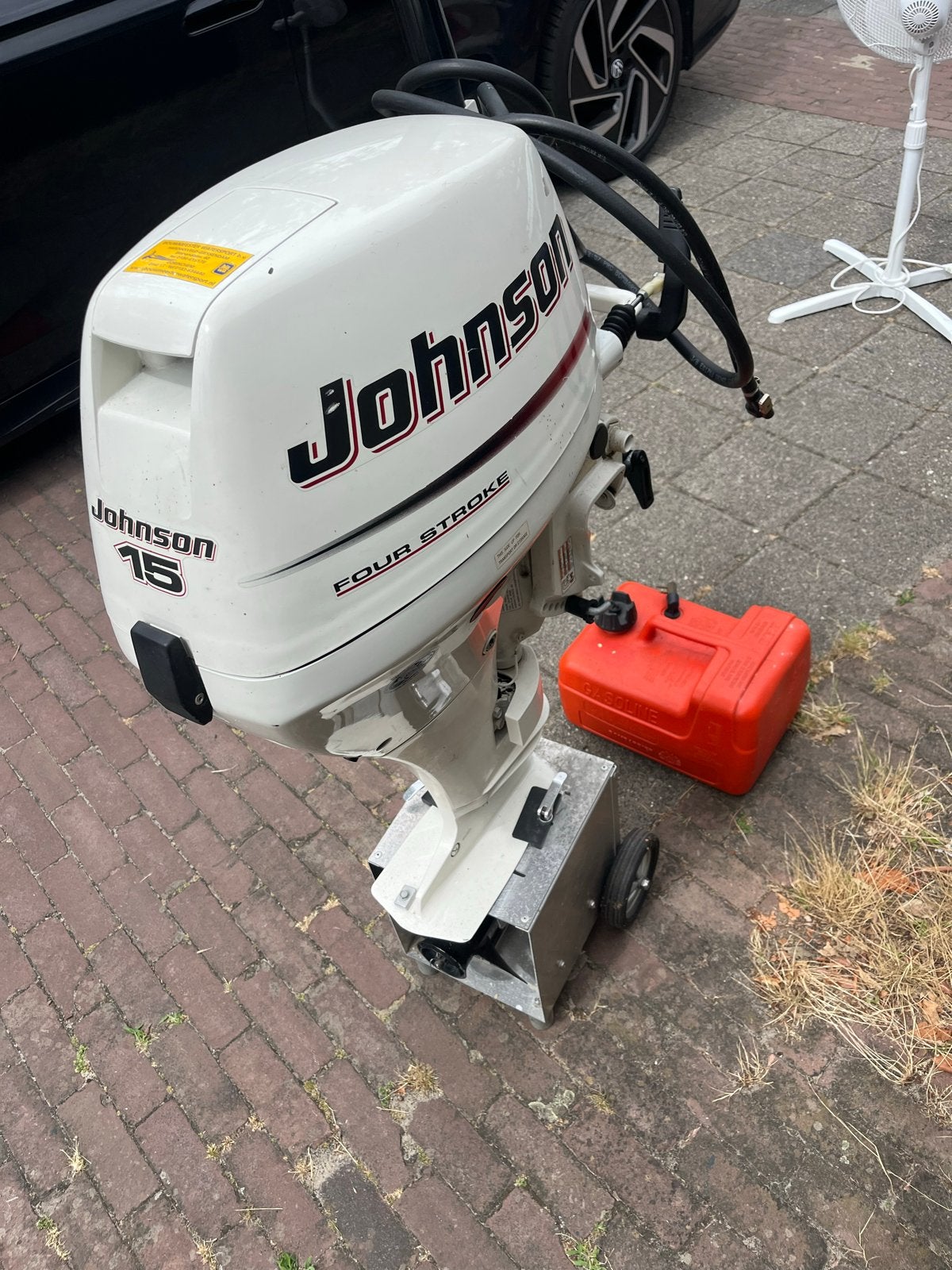 Johnson 15 PK Four Stroke Buitenboordmotor, Watersport en Boten, Ophalen, 10 tot 30 pk, Gebruikt, Viertaktmotor