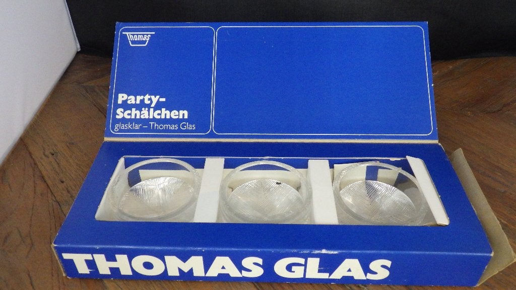 vintage Kristal snackschaaltjes (Thomas glas), Ophalen of Verzenden, Overige typen