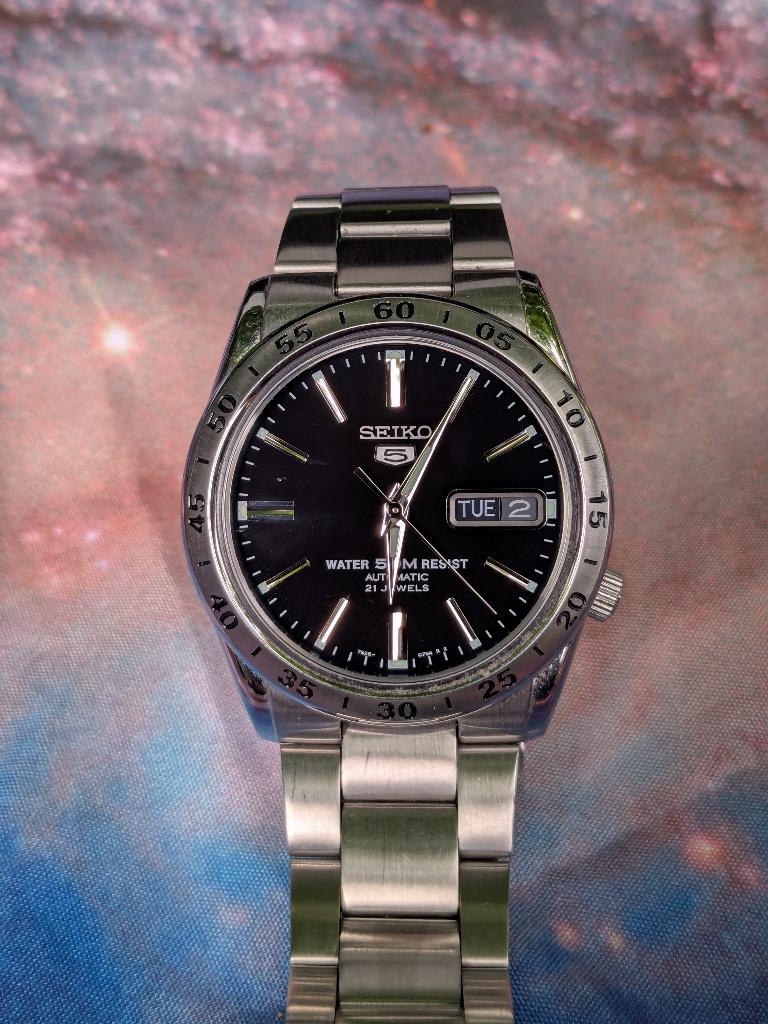 Seiko 7s26-0210, volle lengte, met doos en papieren, Sieraden, Tassen en Uiterlijk, Horloges | Heren, Staal, Verzenden, Polshorloge