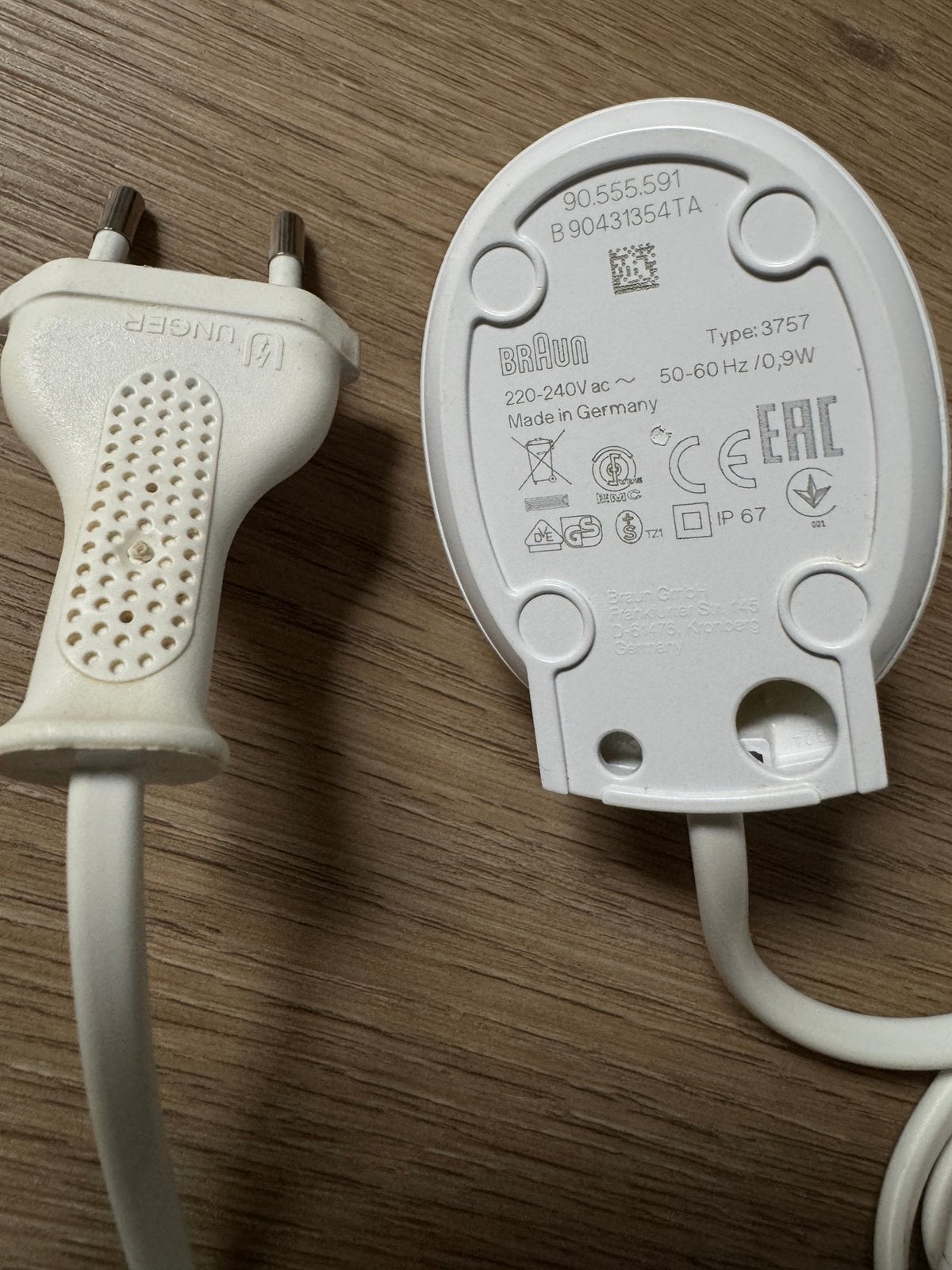 Braun Oral-B Oplader - Type 3757, Ophalen of Verzenden, Gebruikt