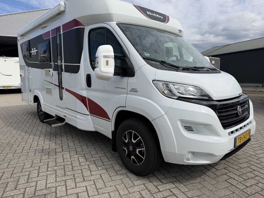 Hobby Van Siësta V65 G 39000km, Caravans en Kamperen, Fiat, Hobby, 6 tot 7 meter, Bedrijf