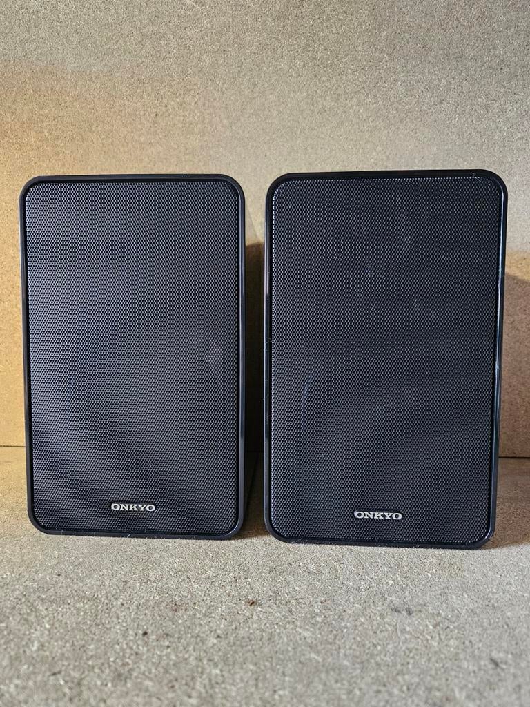 Onkyo D-T05 Boekenplank Speakers - Compact en Krachtig, Audio, Tv en Foto, Luidsprekers, Gebruikt, Minder dan 60 watt, Front, Rear of Stereo speakers