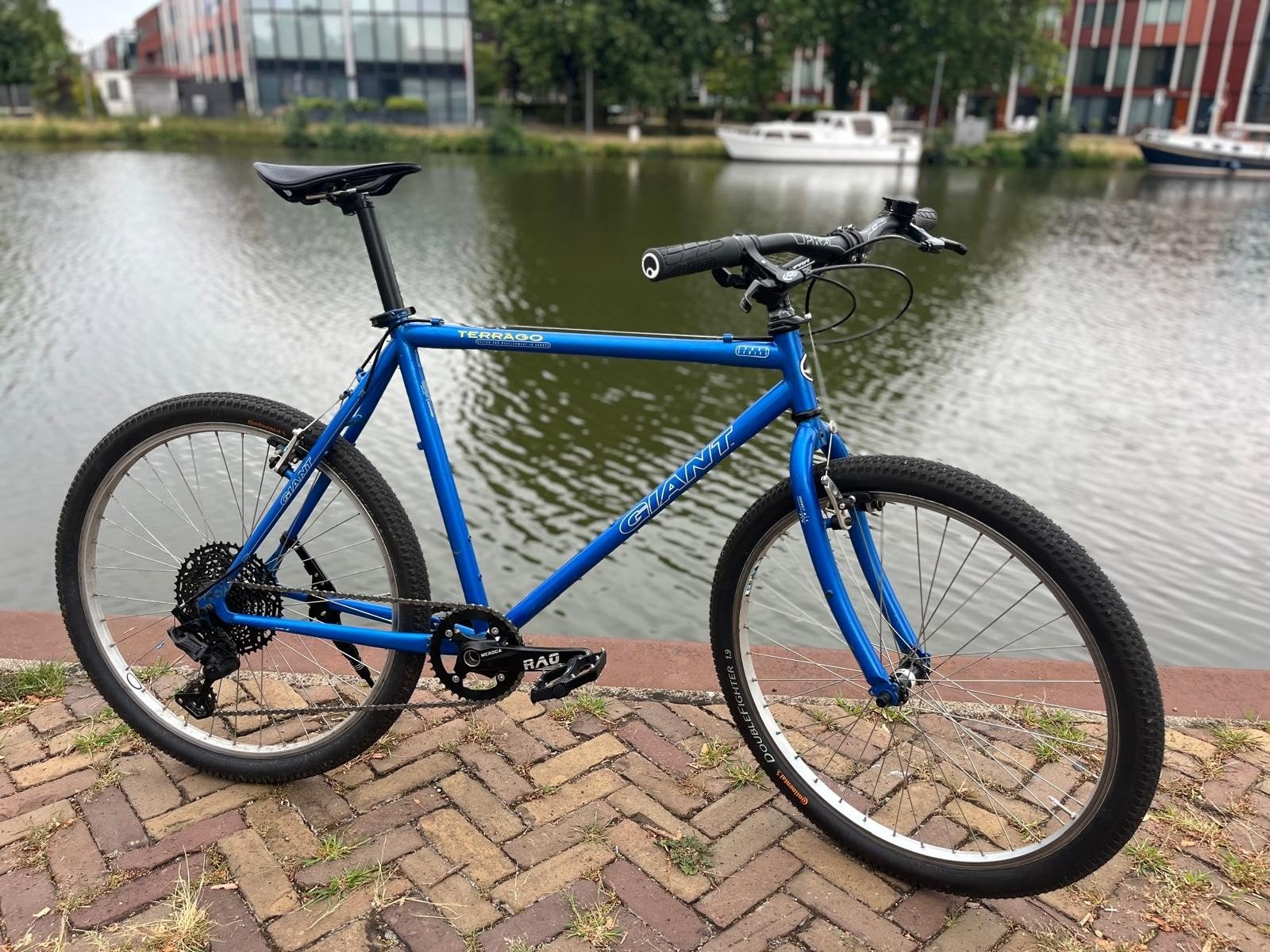 Giant terrago retro mountainbike, Fietsen en Brommers, Fietsen | Mountainbikes en ATB, Ophalen, Gebruikt, Velgrem, 45 tot 49 cm
