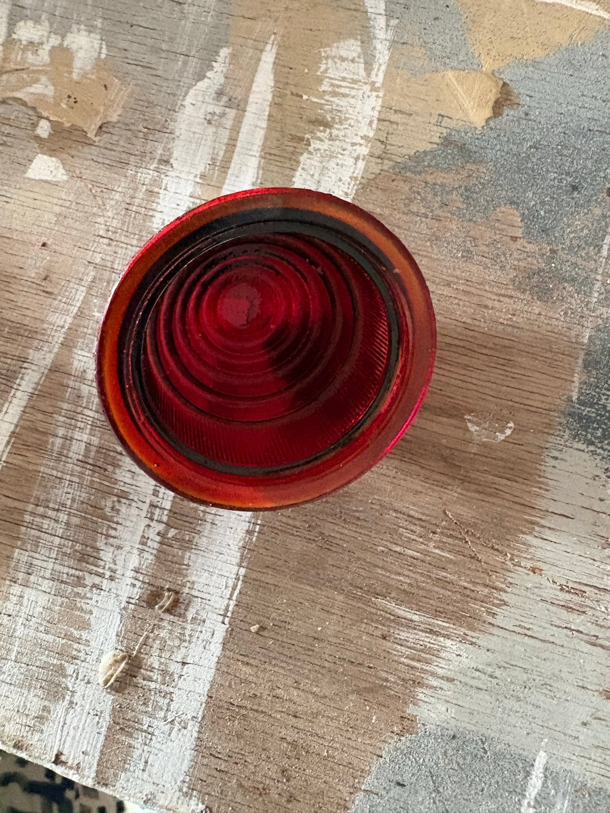 Lucas achterlichtglas rood - Oldtimer onderdelen, Ophalen of Verzenden