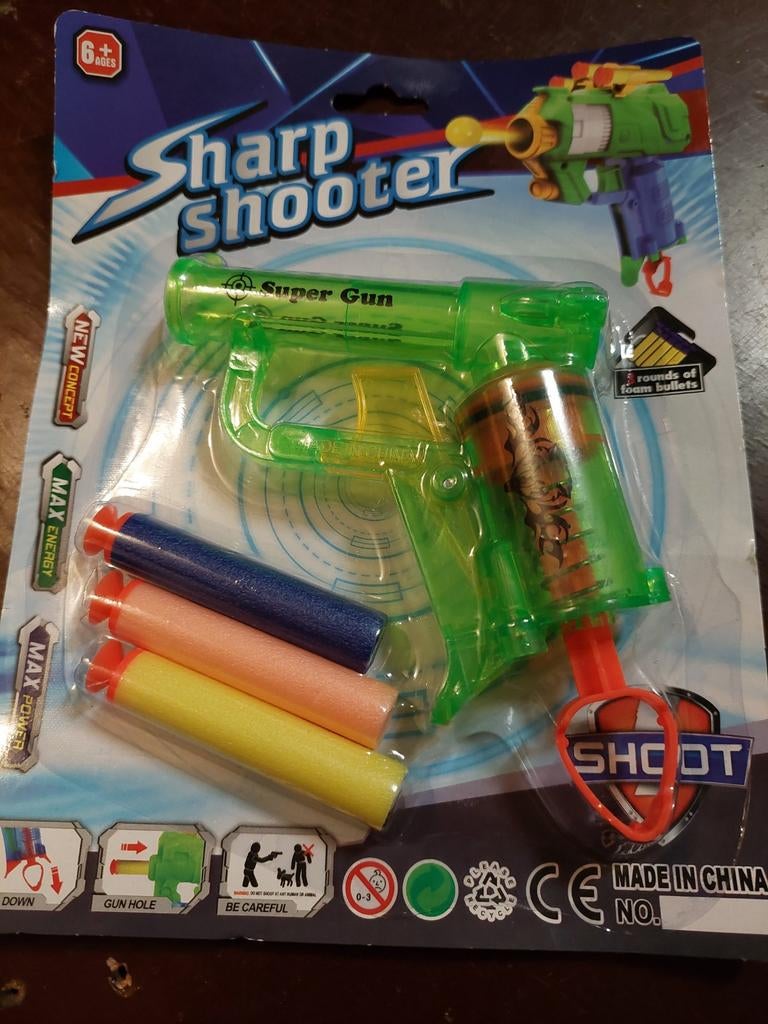 Sharp Shooter Super Gun met schuimrubberen kogels, Ophalen of Verzenden