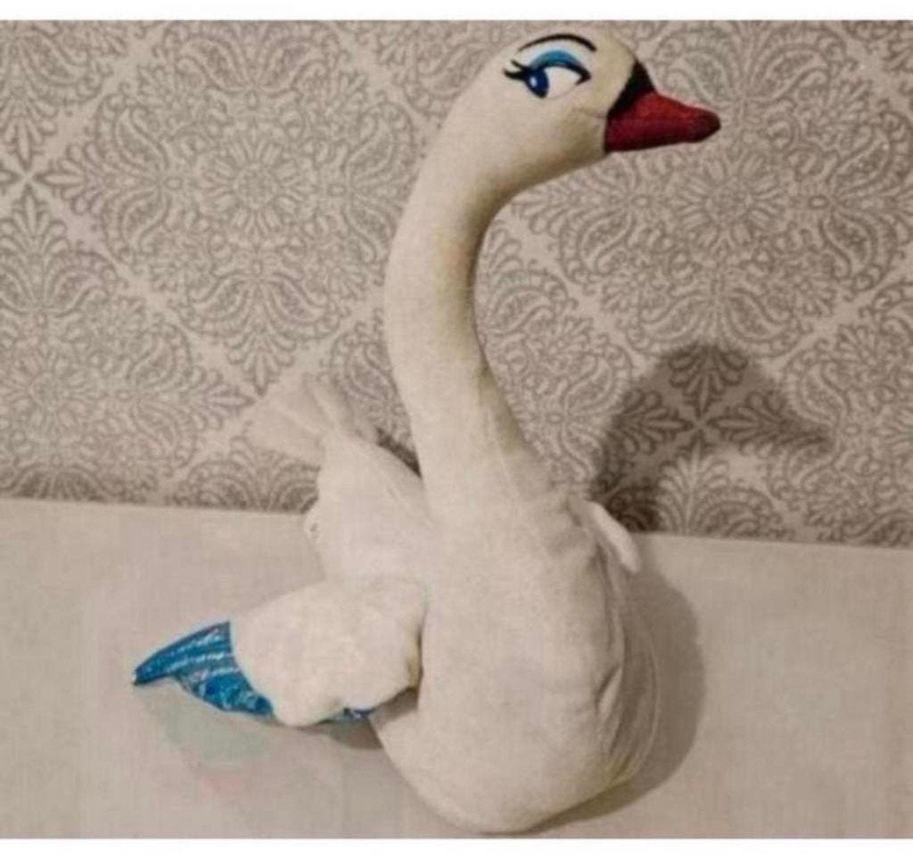 Zeldzaam Vintage Tyco 1994 The Swan Princess - zwaan plush, Ophalen of Verzenden, Zo goed als nieuw, H, H