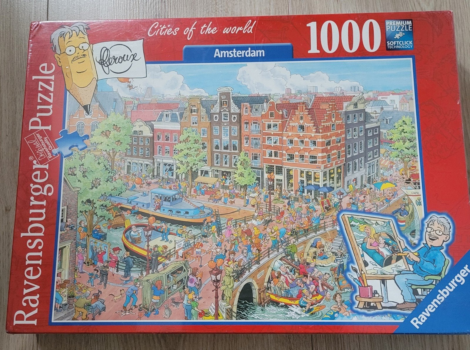 Nieuw Ravensburger Legpuzzel Amsterdam 1000 stukjes, Ophalen, 500 t/m 1500 stukjes, Nieuw