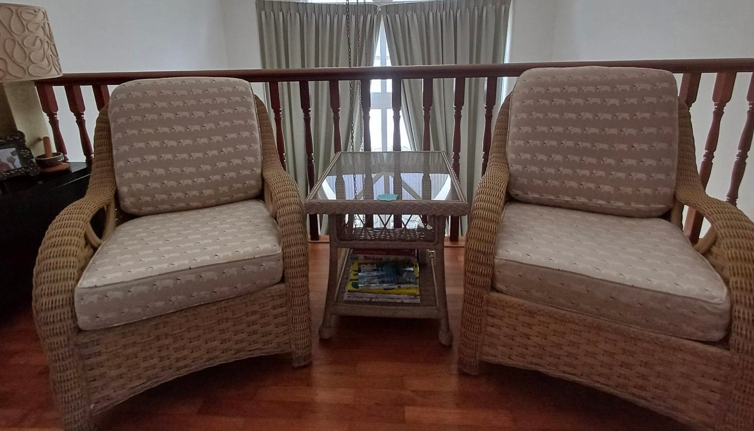 Two Rotan Chairs and table, Ophalen, Gebruikt, Overige materialen, Bohemian