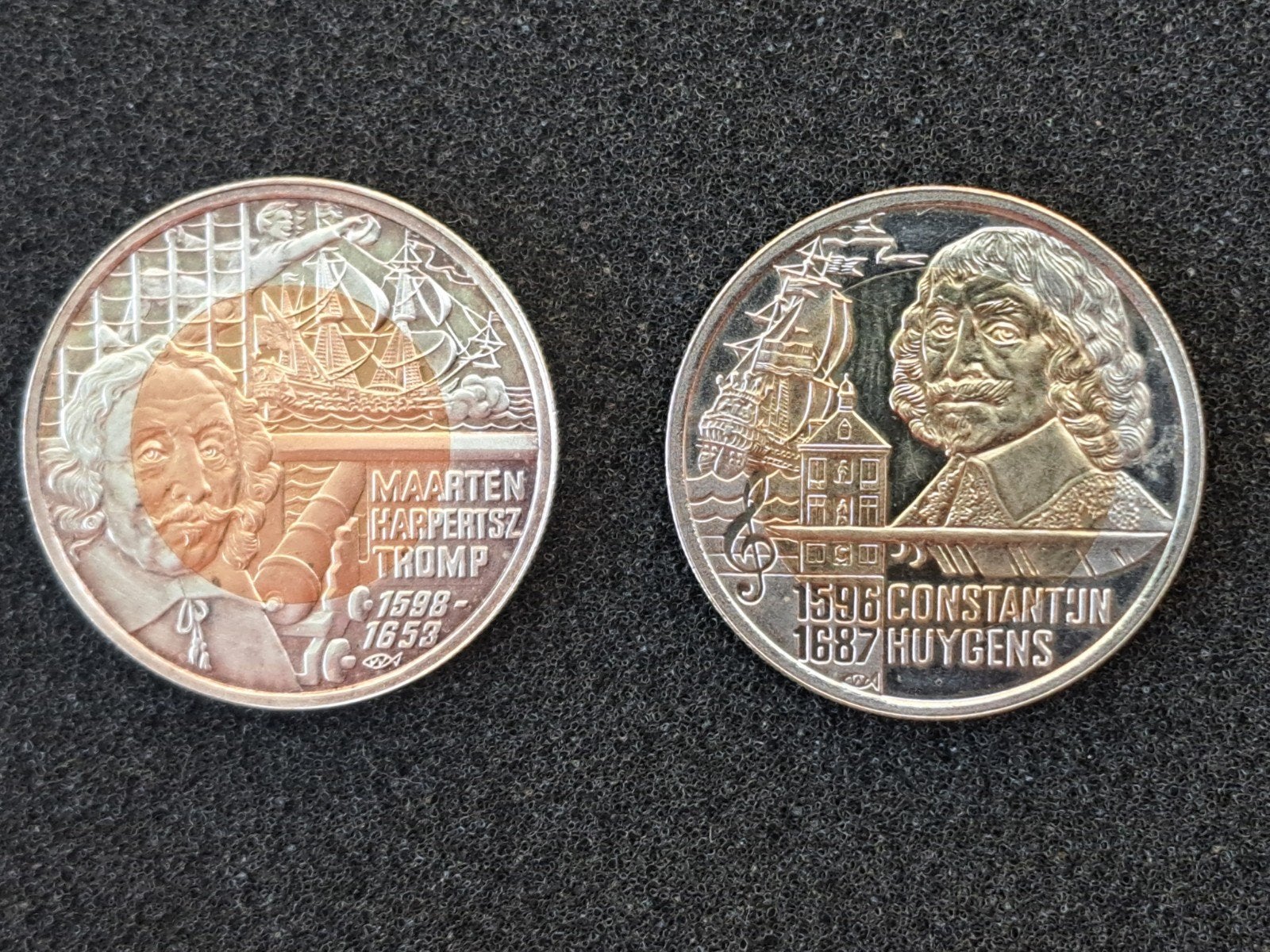 Historische Nederlandse Munten: Maarten Tromp & Huygens, Ophalen of Verzenden