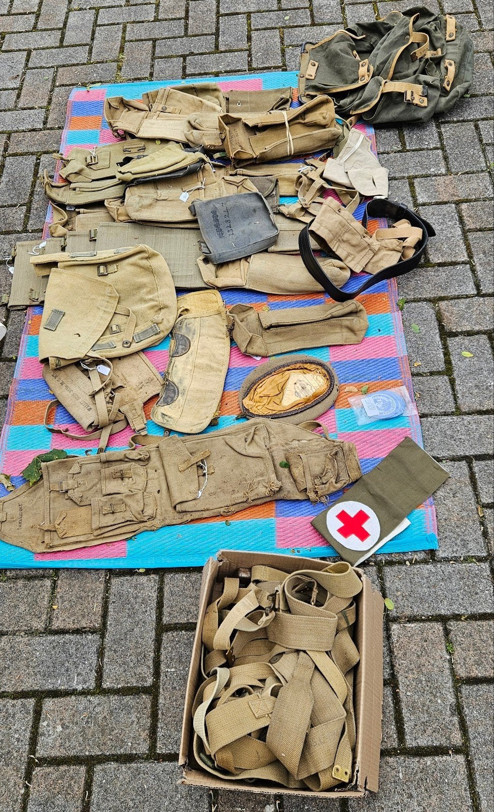 Groot lot webbing/ uitrusting, Ophalen of Verzenden, Landmacht, Engeland, Overige typen