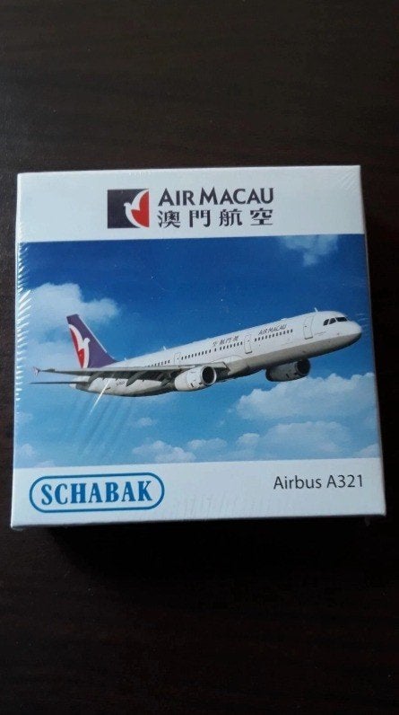 Air Macau Airbus A321 1/600 schaalmodel Schabak, Verzamelen, Ophalen of Verzenden, Nieuw, Schaalmodel