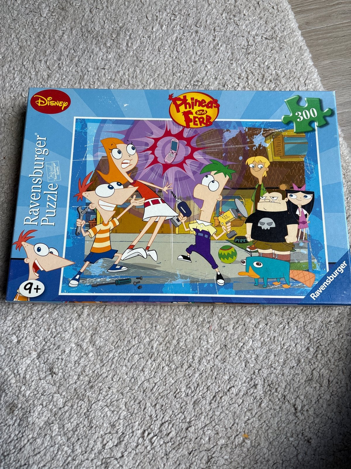 Ravensburger Phineas en Ferb puzzel 300 stukjes, Ophalen of Verzenden, Meer dan 50 stukjes, Gebruikt, 6 jaar of ouder