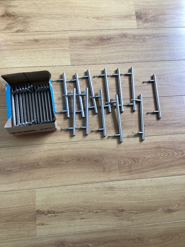 Keuken / kast greepjes rvs, Minder dan 50 cm, Ophalen of Verzenden, Zo goed als nieuw, Minder dan 25 cm