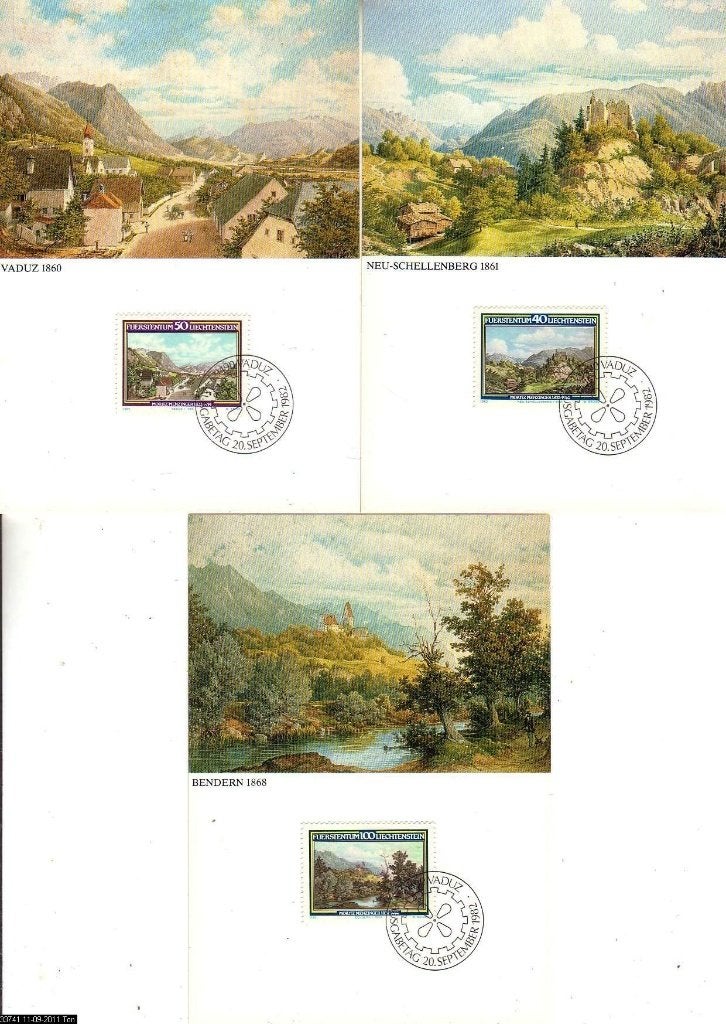 Maximum kaart 	Liechtenstein	150e gebdag M Menzinger		(3 st), Verzenden, Overige typen