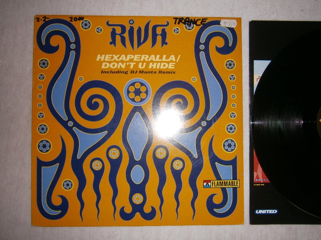 Riva – Hexaperalla / Don't U Hide. 1999. FLAME 011. Trance, Cd's en Dvd's, Ophalen, Gebruikt, Trance, EP