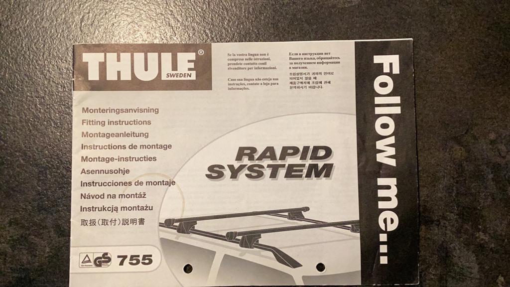 Thule dakdragers type 755, Auto diversen, Ophalen of Verzenden, Gebruikt